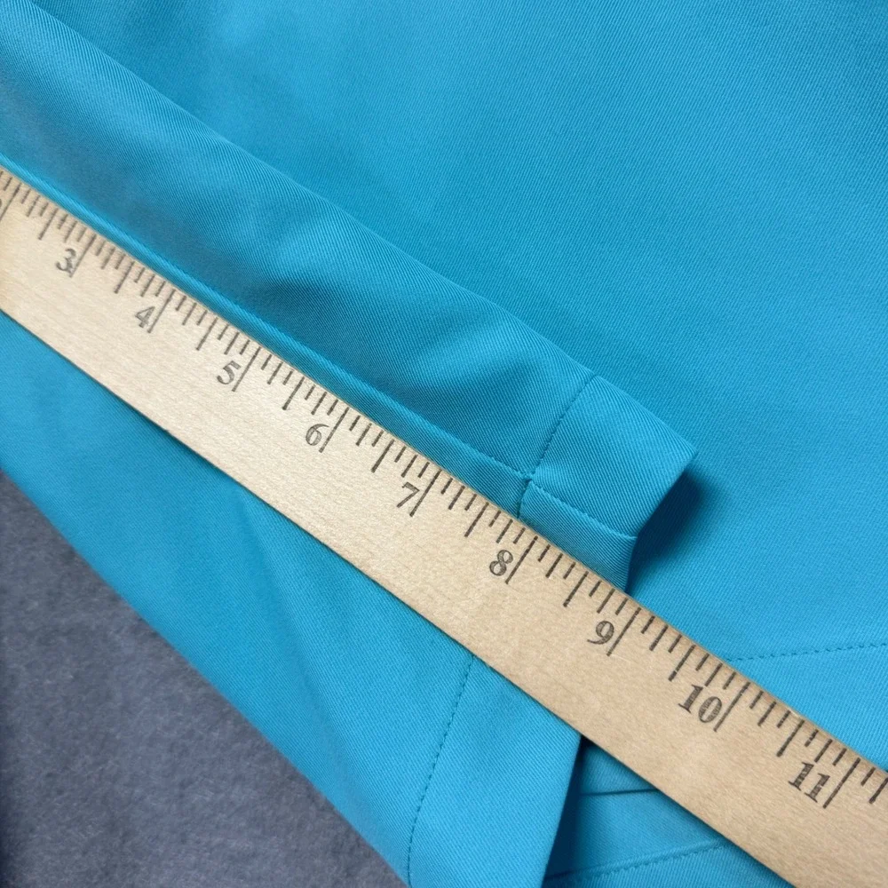 Peter Millar Mens Performance Golf Shorts Turquoise Blue Size 44 Stretch Summer‎